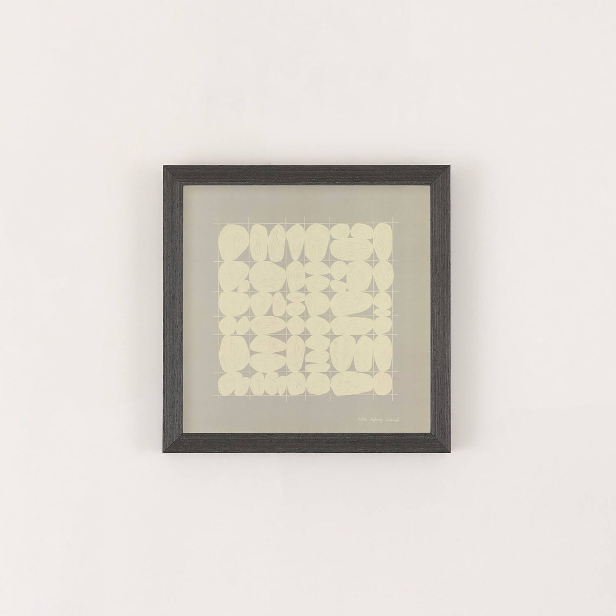Stones Grid (Stones Grid) Gray Frame Set