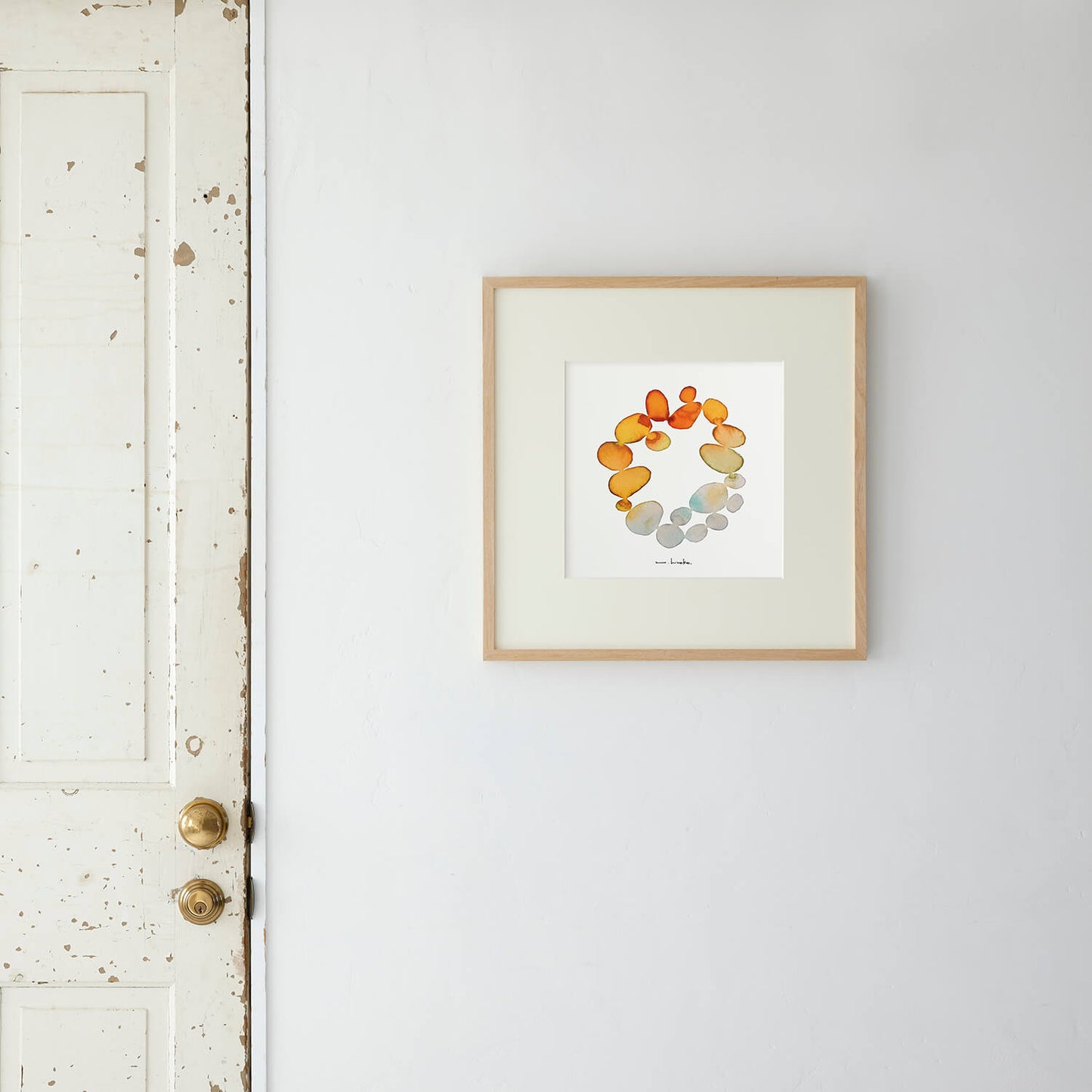 HIKARINOWA Frame 50 + Framed Mat Included