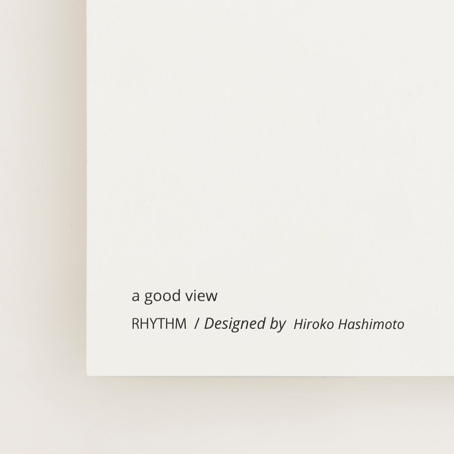 RHYTHM (Rhythm) Frame 50+ with framed mat.