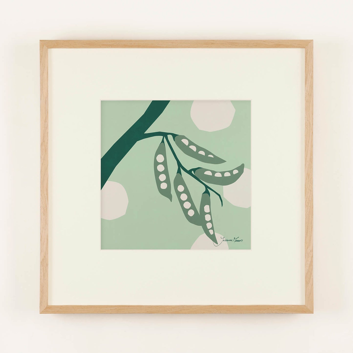 BEANS (Beans) mint frame 50+ with framed mat