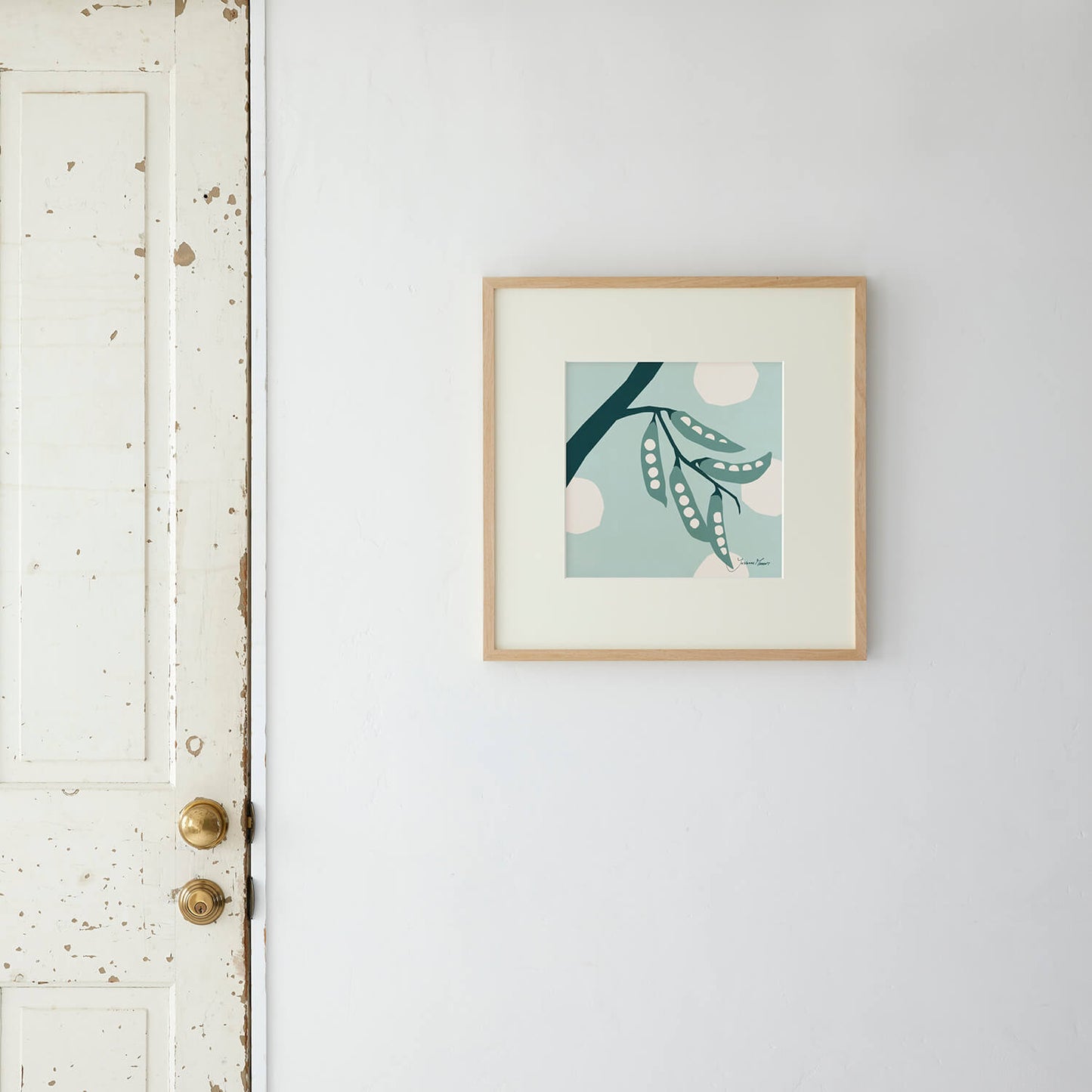 BEANS (Beans) mint frame 50+ with framed mat