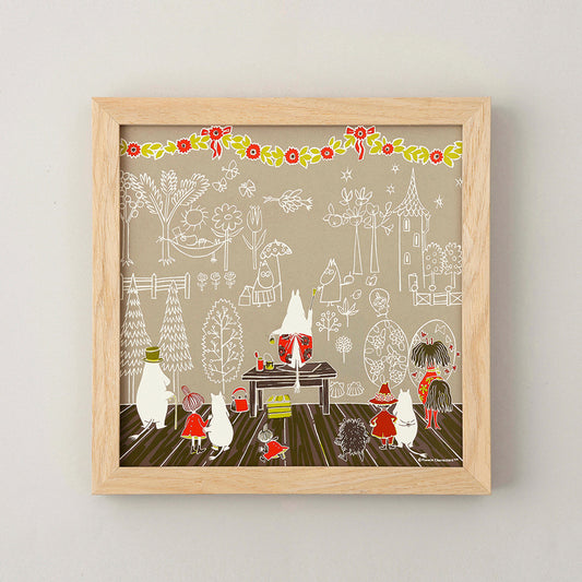 MOOMIN MAMANOKABEGAMI(ママの壁紙)greige フレームセット