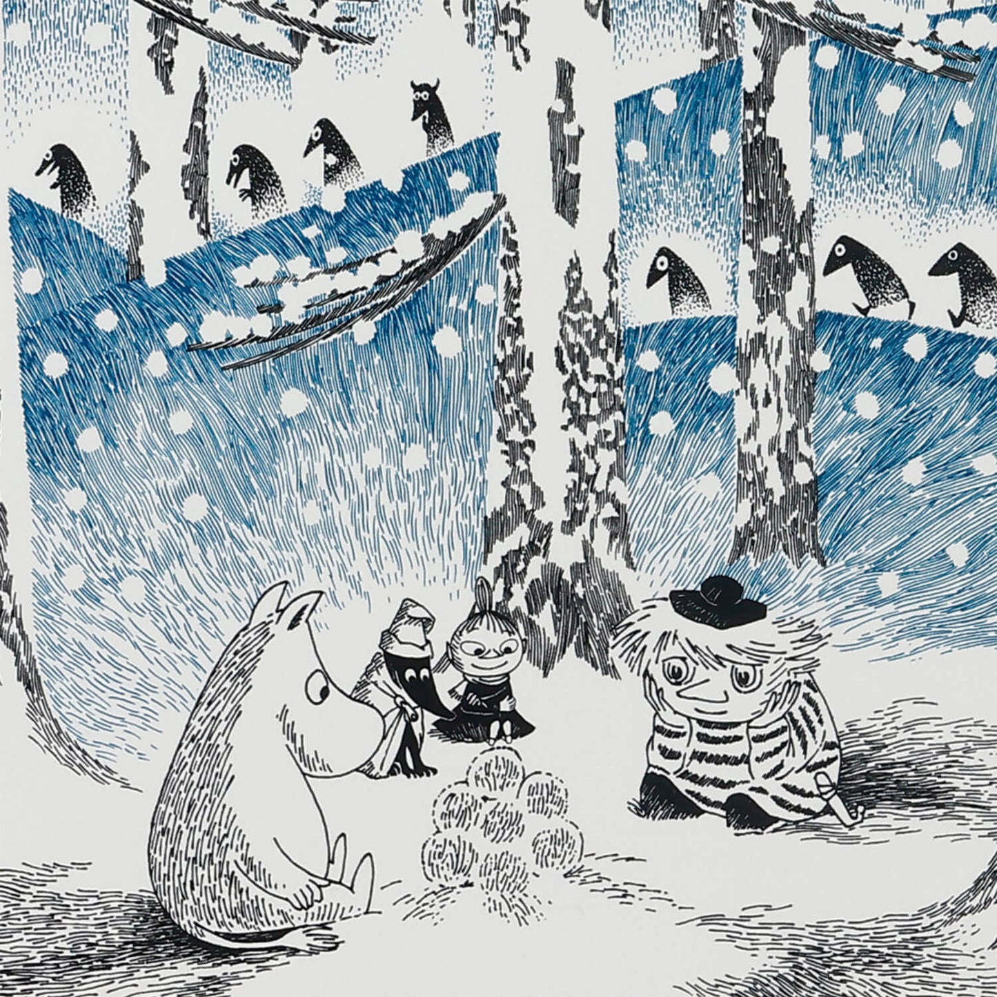 MOOMIN YUKIDAMA NO AKARI(ゆきだまの灯)blue フレームセット
