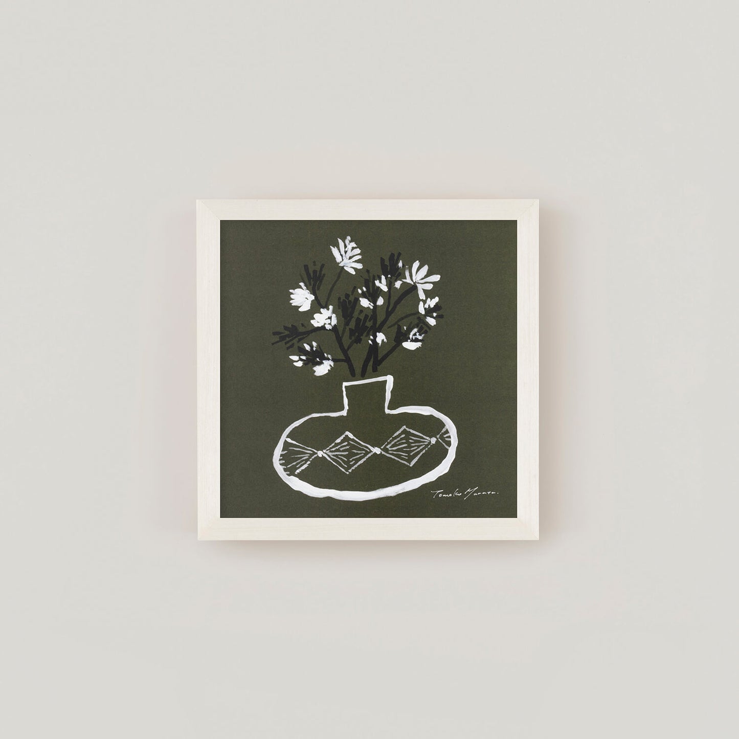 Green Vase Green Frame Set