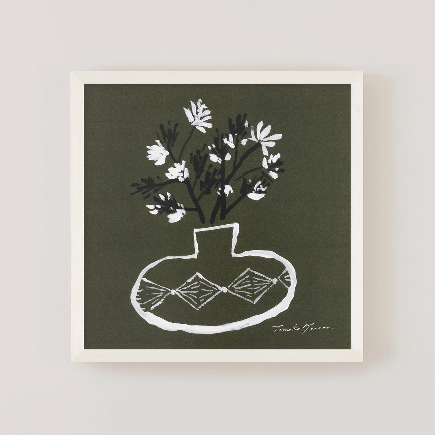 Green Vase Green Frame Set