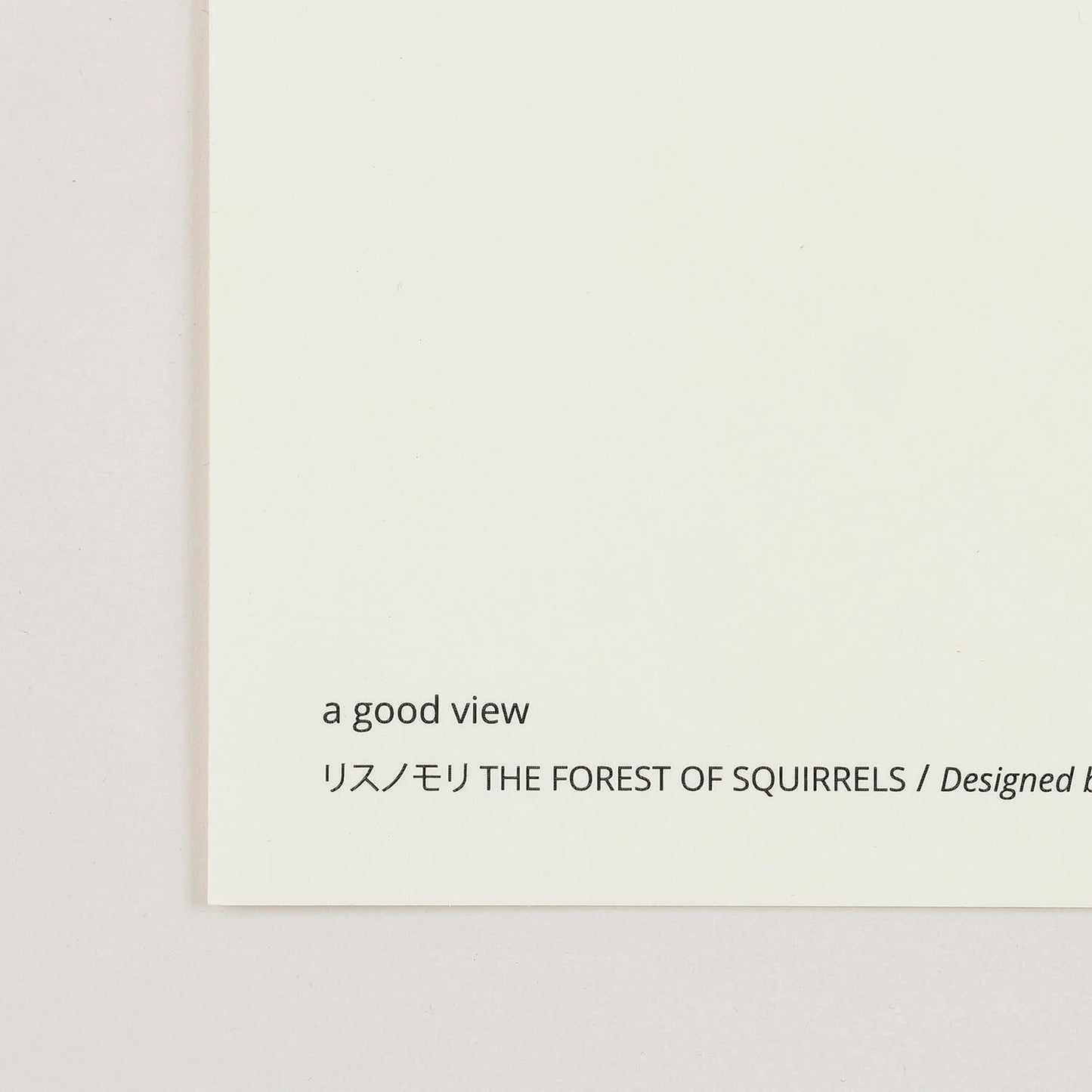 The Forest of Squirrels(リスノモリ )