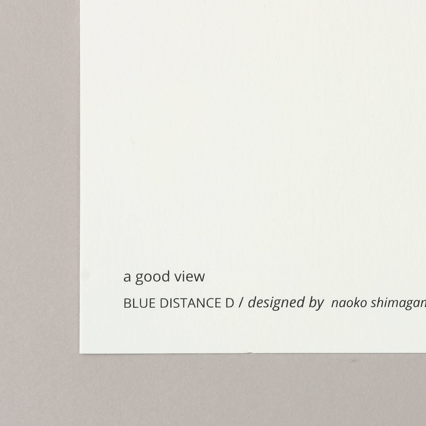 BLUE DISTANCE D(ブルーディスタンス ディー)