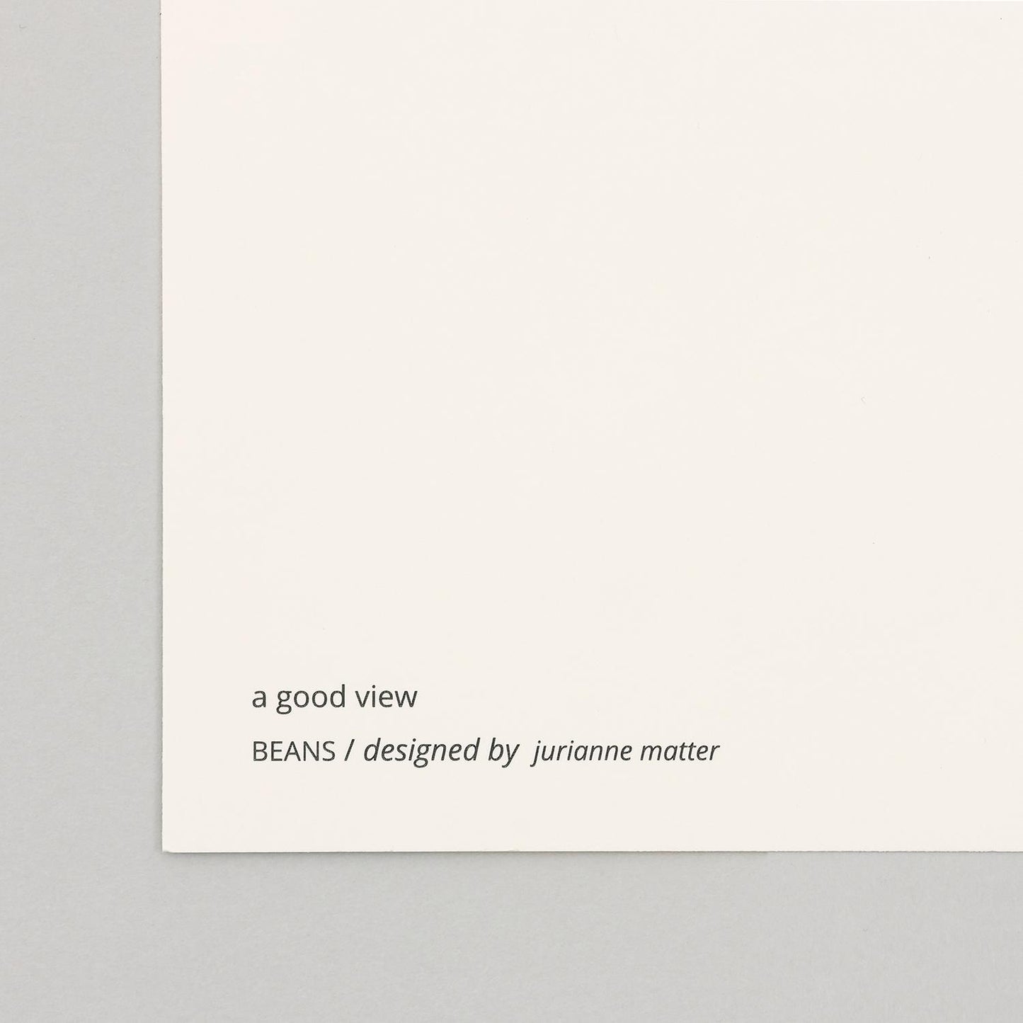 BEANS (Beans) mint frame 50+ with framed mat