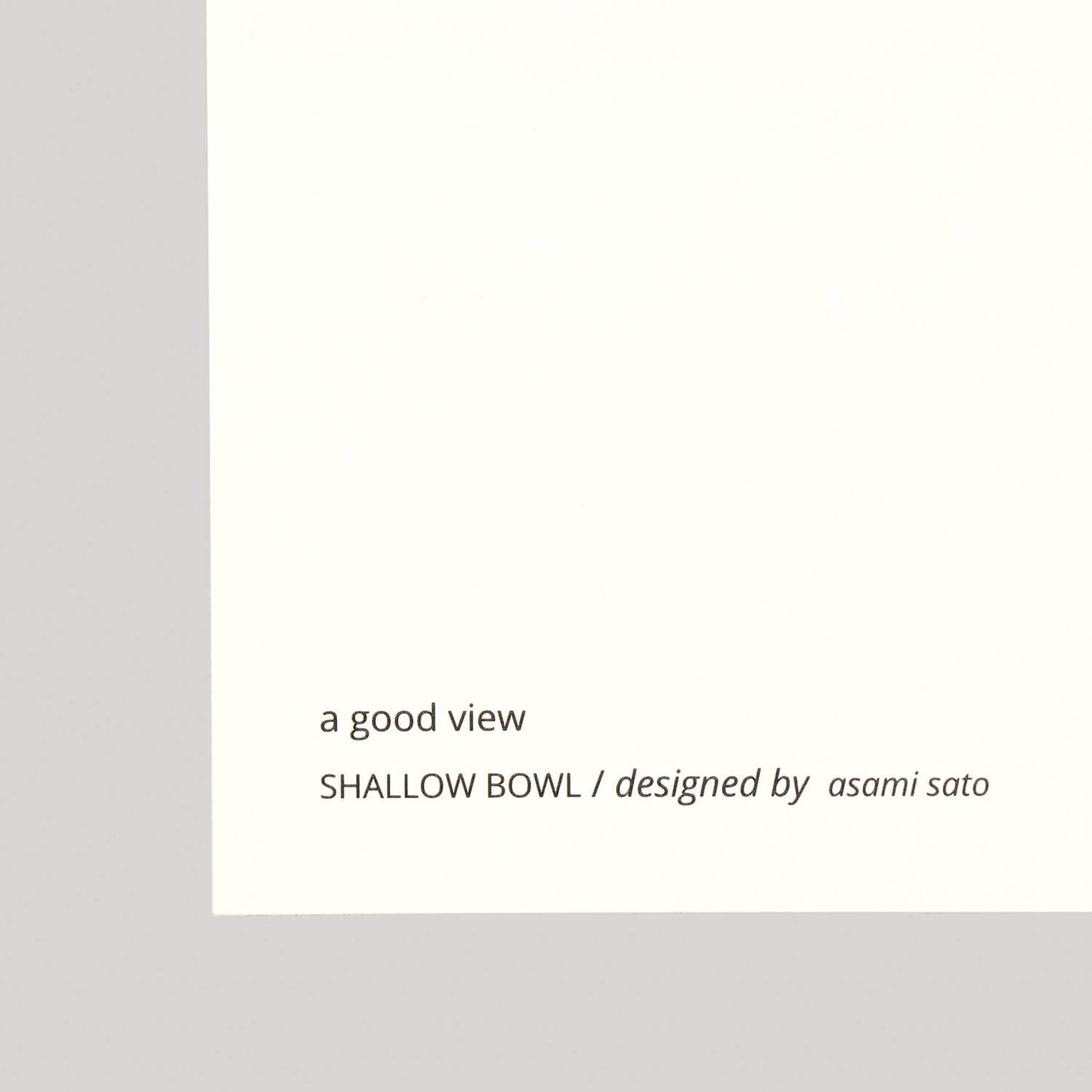SHALLOW BOWL(シャローボウル)black フレームセット