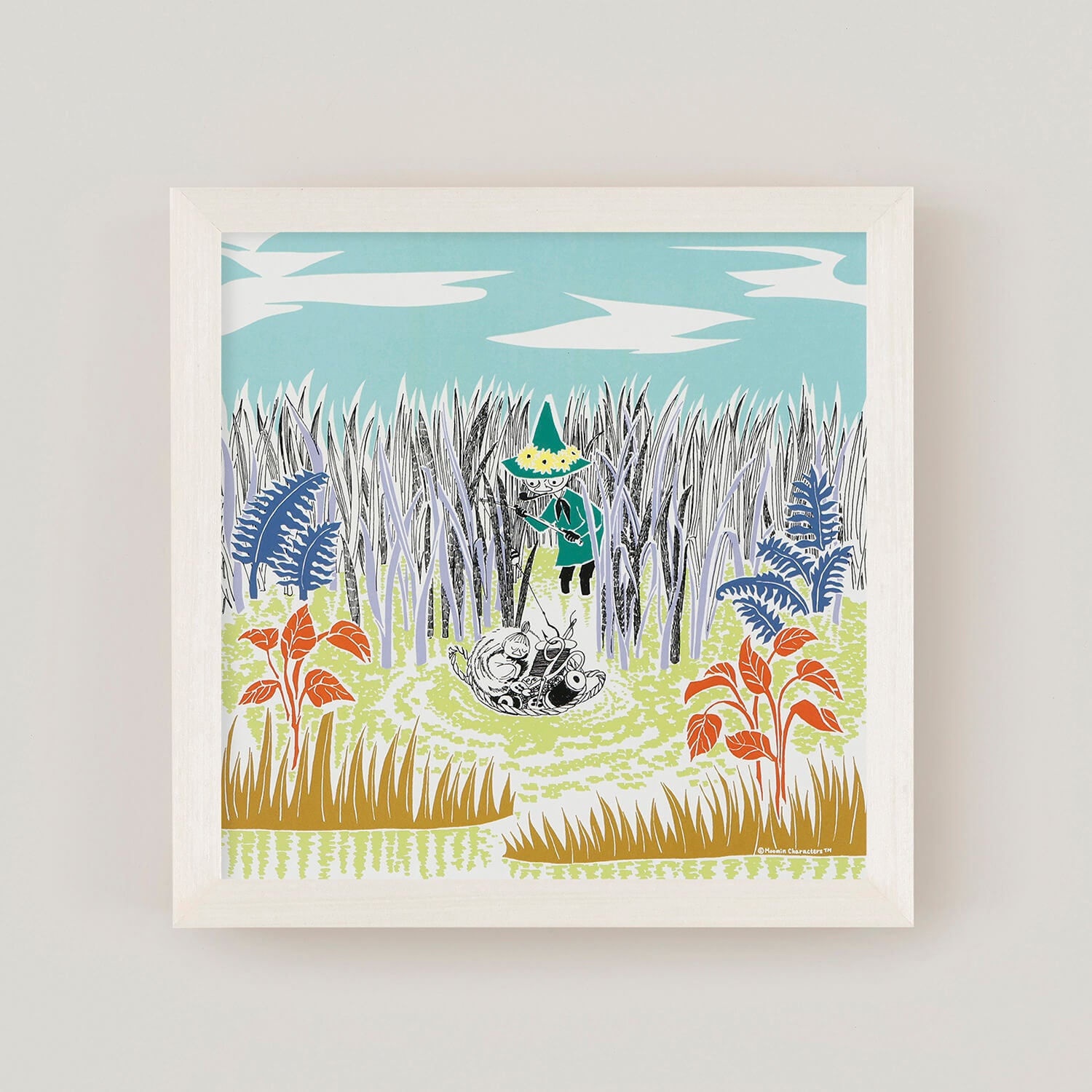 y*様 超希少 ビンテージ スナフキン ムーミンシリーズ アトリエFAUNI工房 アートポスター | MOOMIN SNUFKIN TO LITTLEMY （スナフキンと