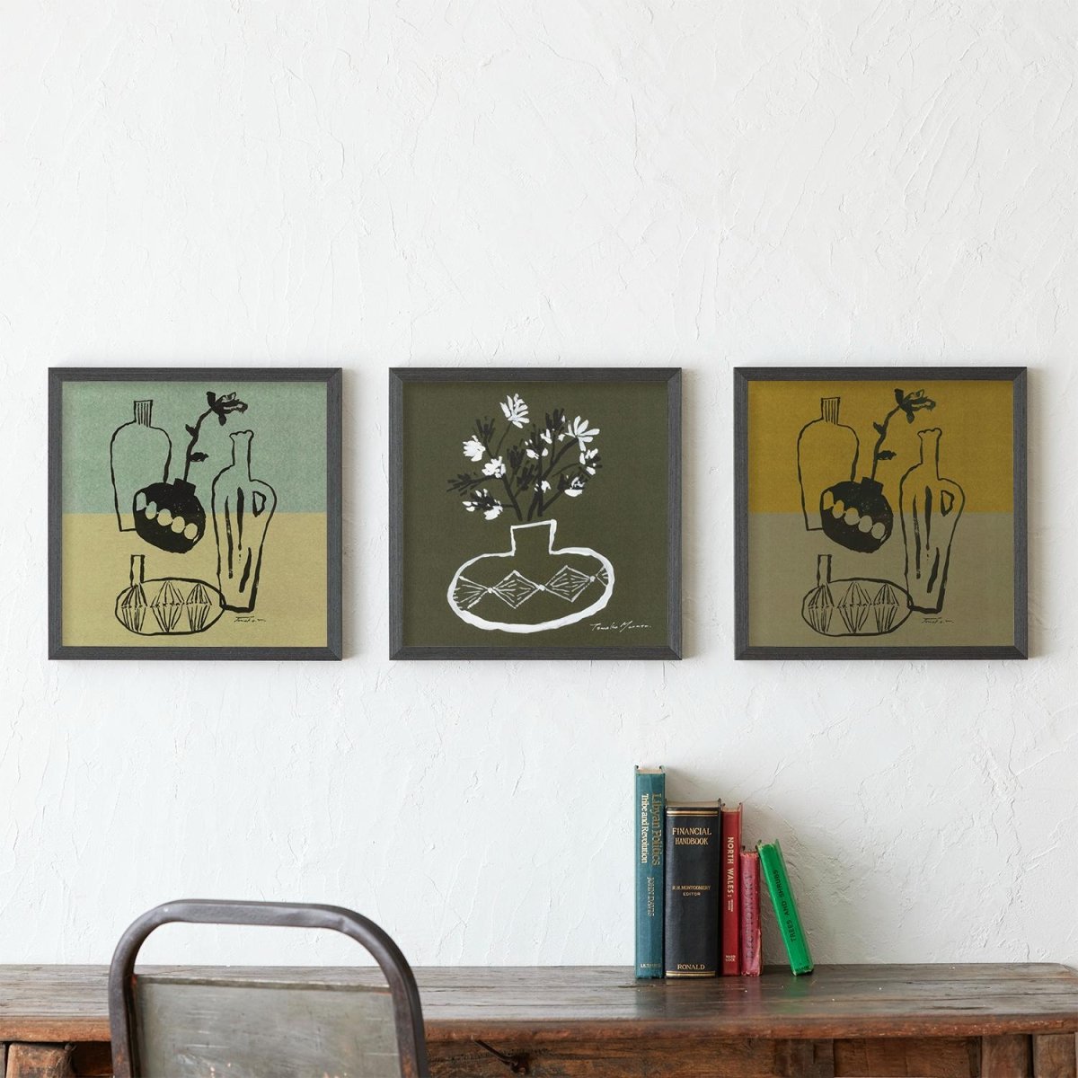 green vase(グリーンベース)green フレームセットアートポスター フレームセット