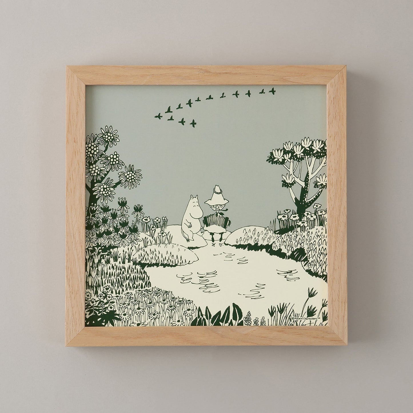MOOMIN MIZUBENOFUTARI(水辺のふたり)gray フレームセット - a good view
