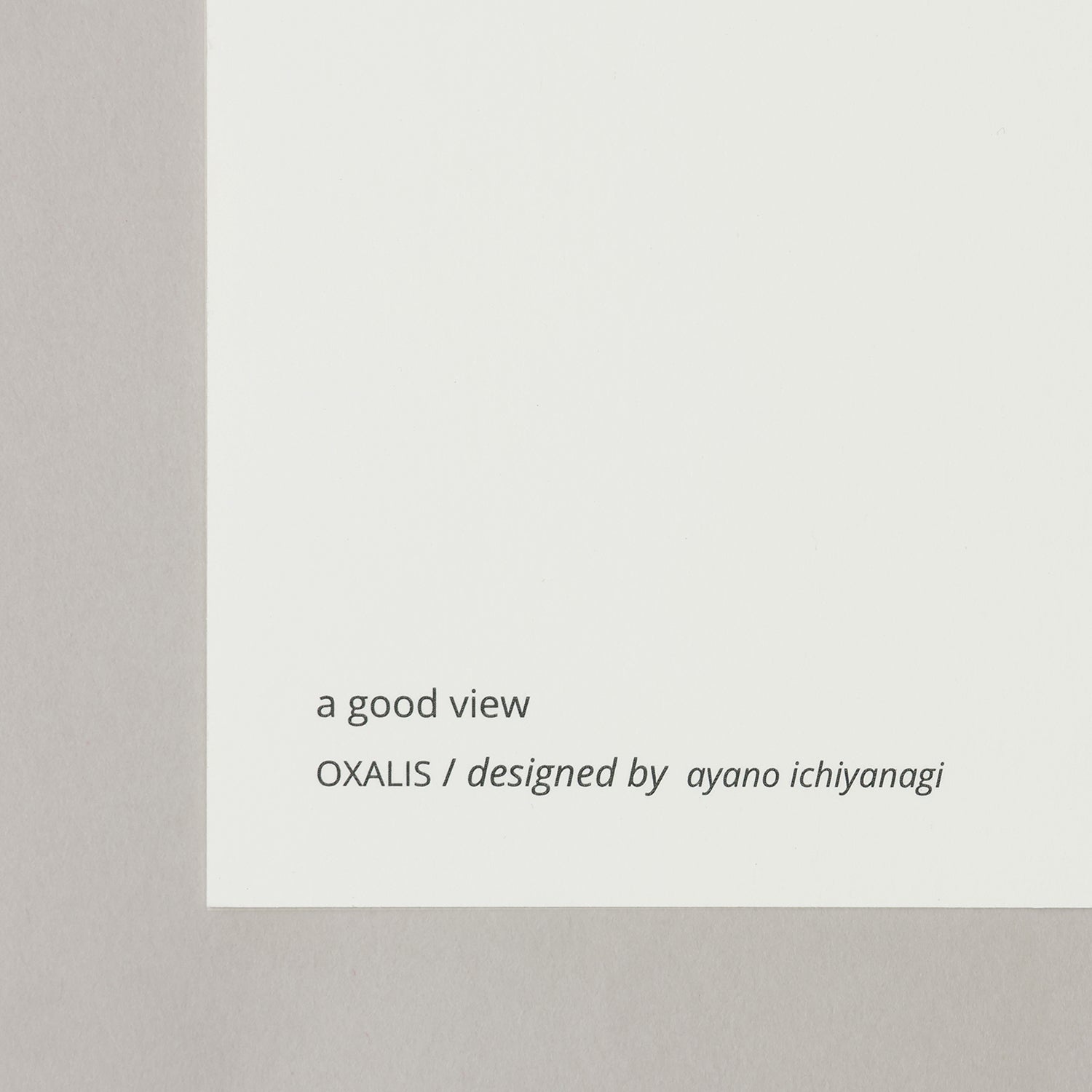 OXALIS(オキザリス)violet フレームセット - a good view