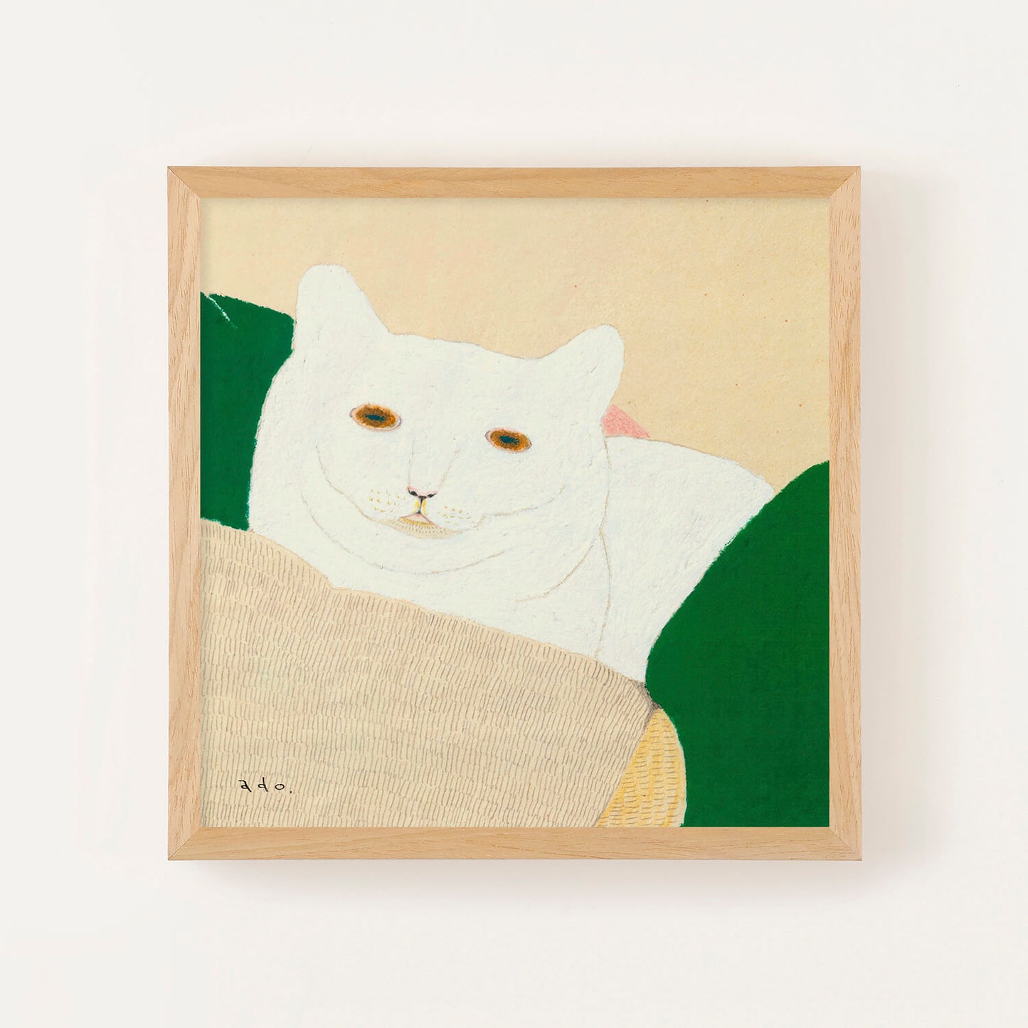 いえにいるシロネコ　フレームセット