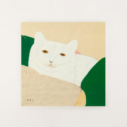 いえにいるシロネコ