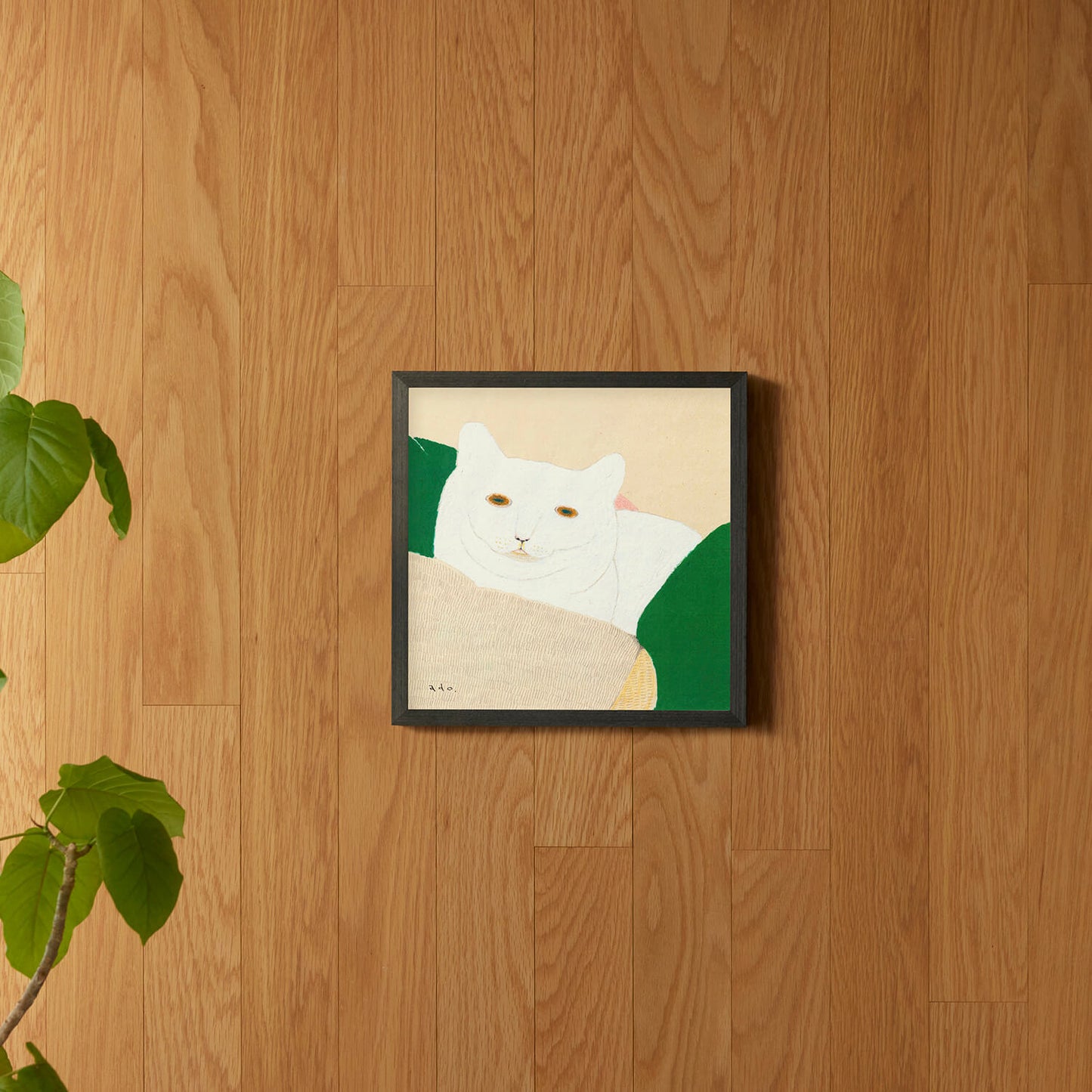 いえにいるシロネコ　フレームセット