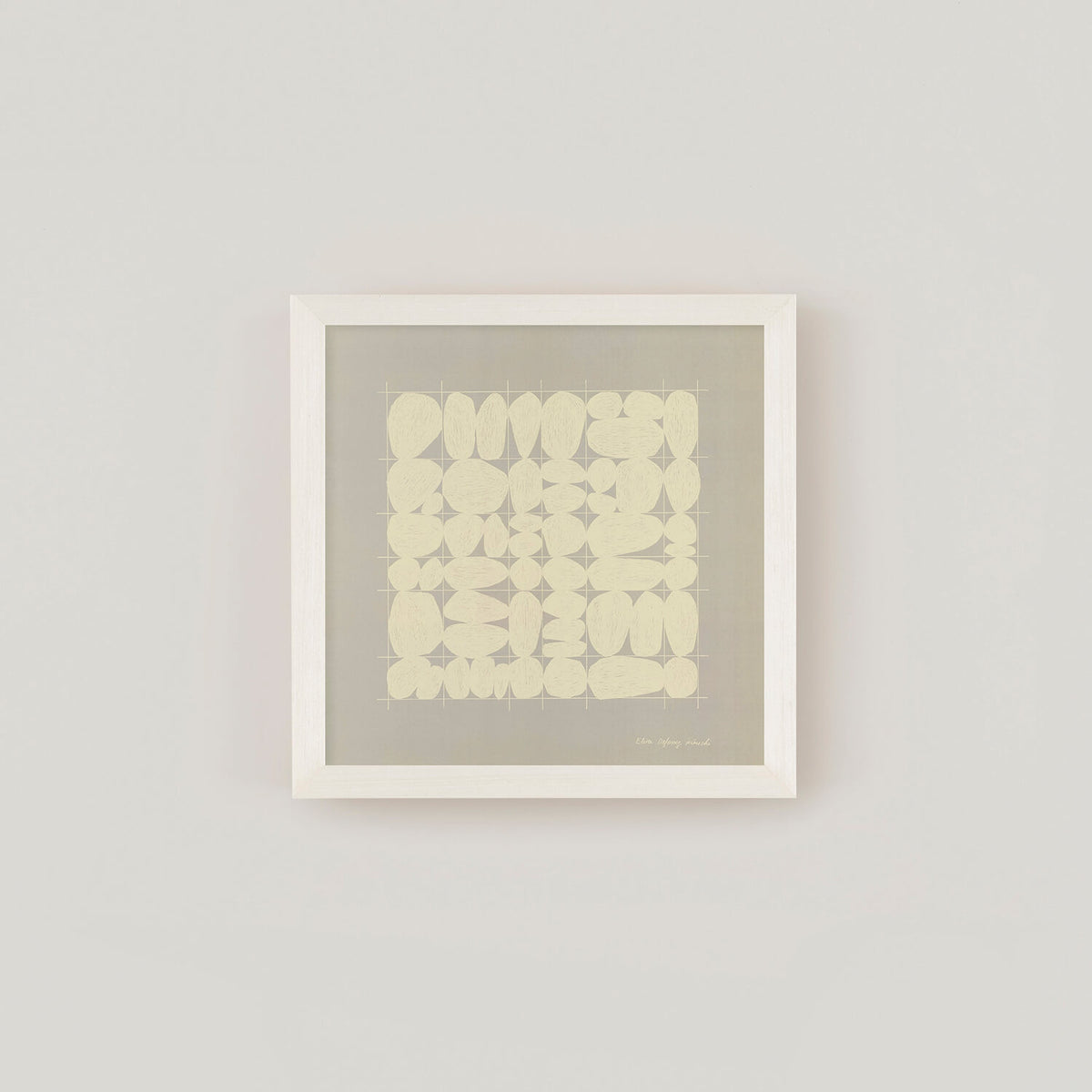 Stones Grid (Stones Grid) Gray Frame Set