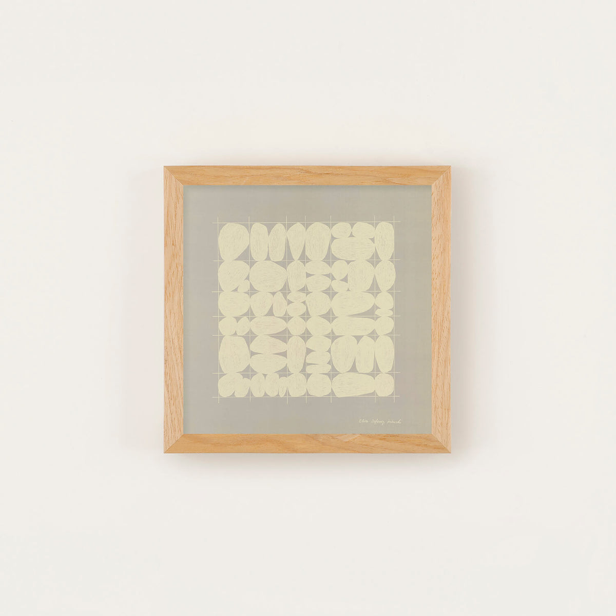Stones Grid (Stones Grid) Gray Frame Set