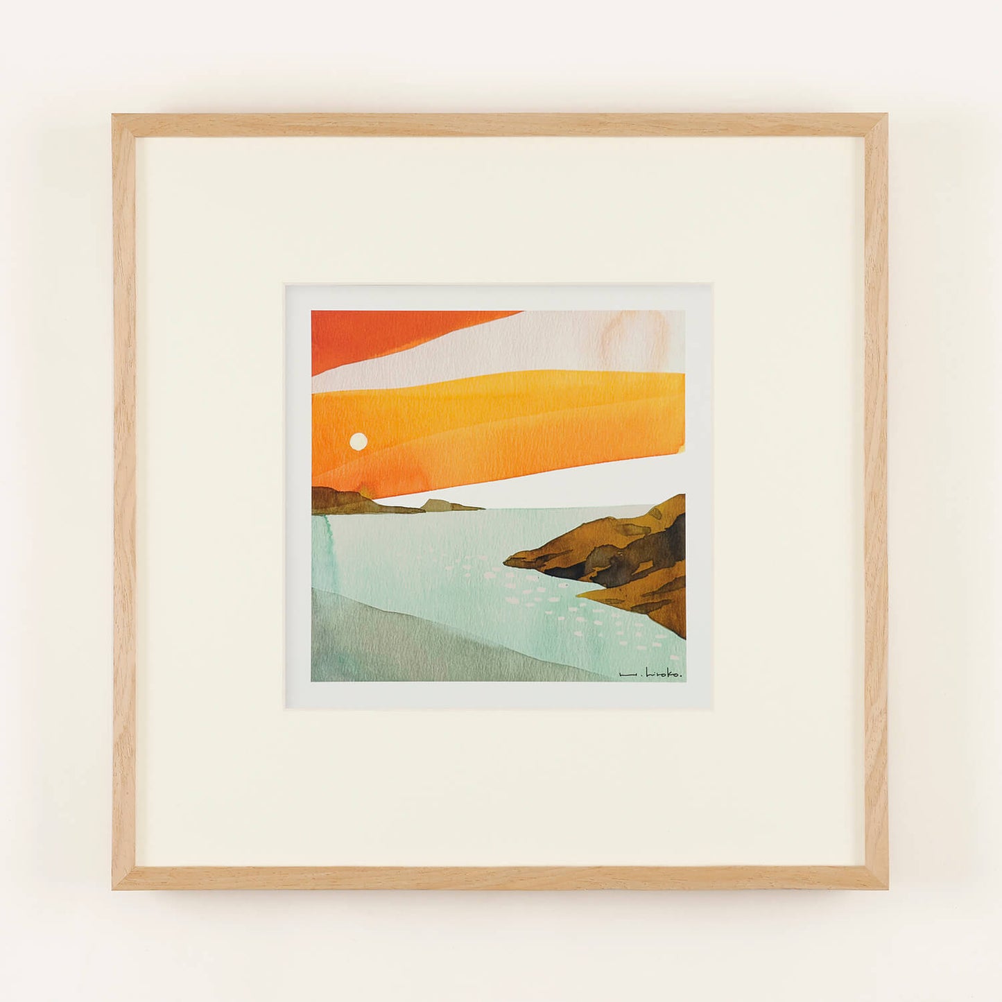 やさしさの余韻  　フレーム50＋額装マット付き