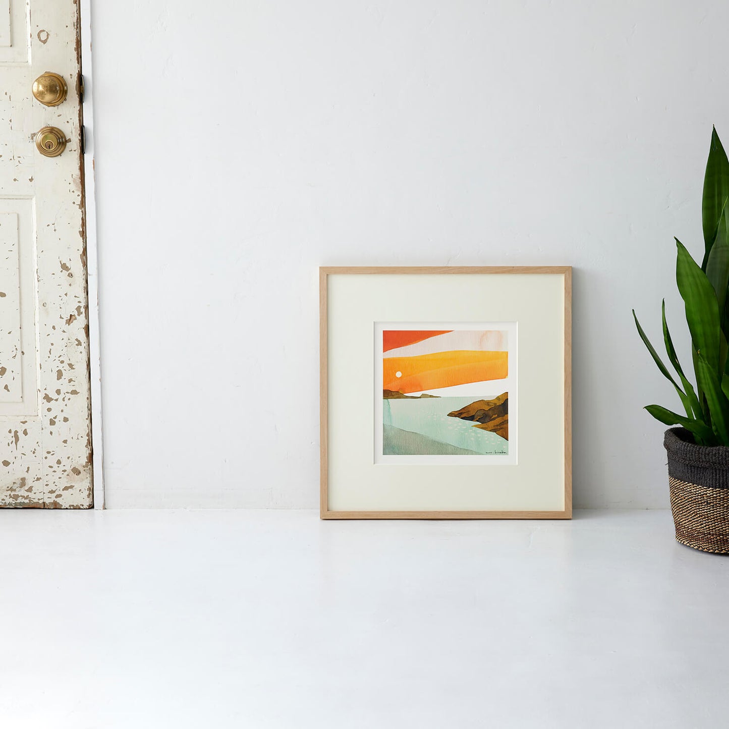 やさしさの余韻  　フレーム50＋額装マット付き