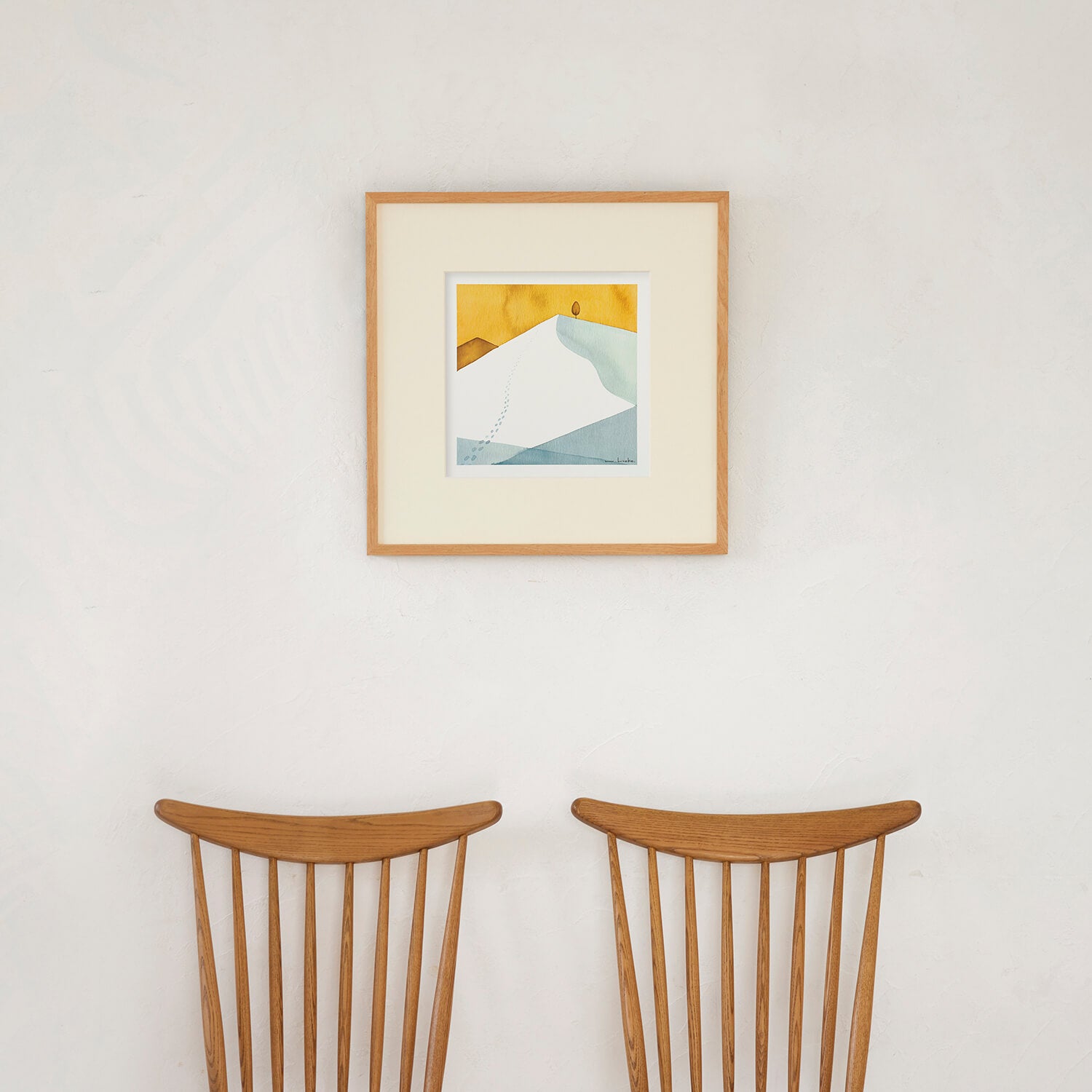 アートポスター | あの木のところまで フレーム50＋額装マット付き – a