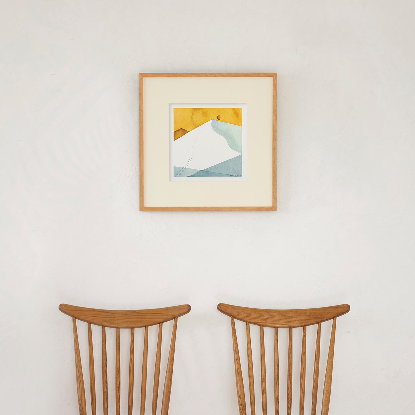 あの木のところまで 　フレーム50＋額装マット付き