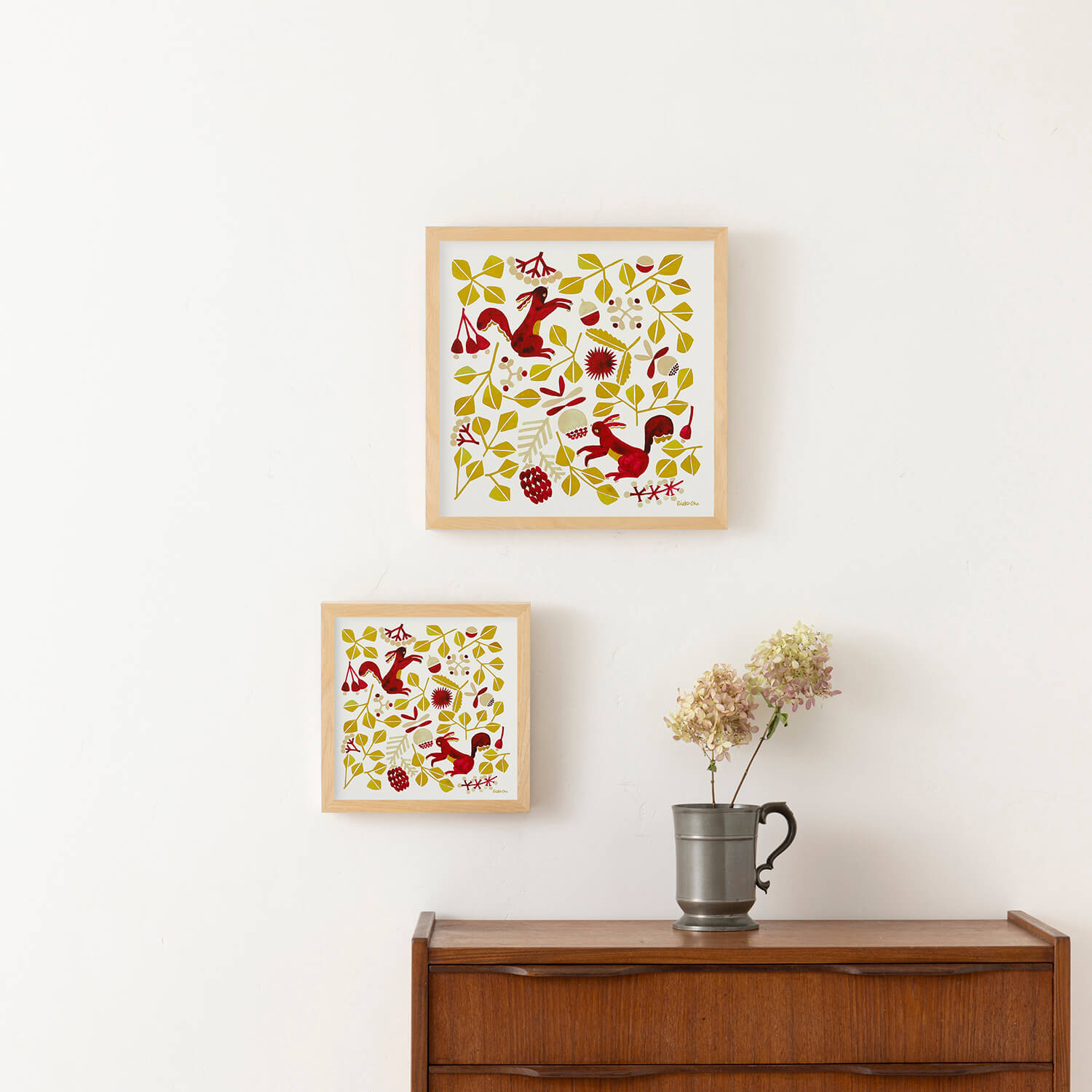 アートポスター | The Forest of Squirrels（リスノモリ ） フレーム