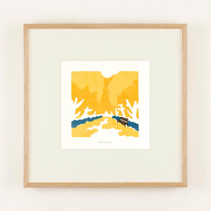 銀杏並木　フレーム50＋額装マット付き