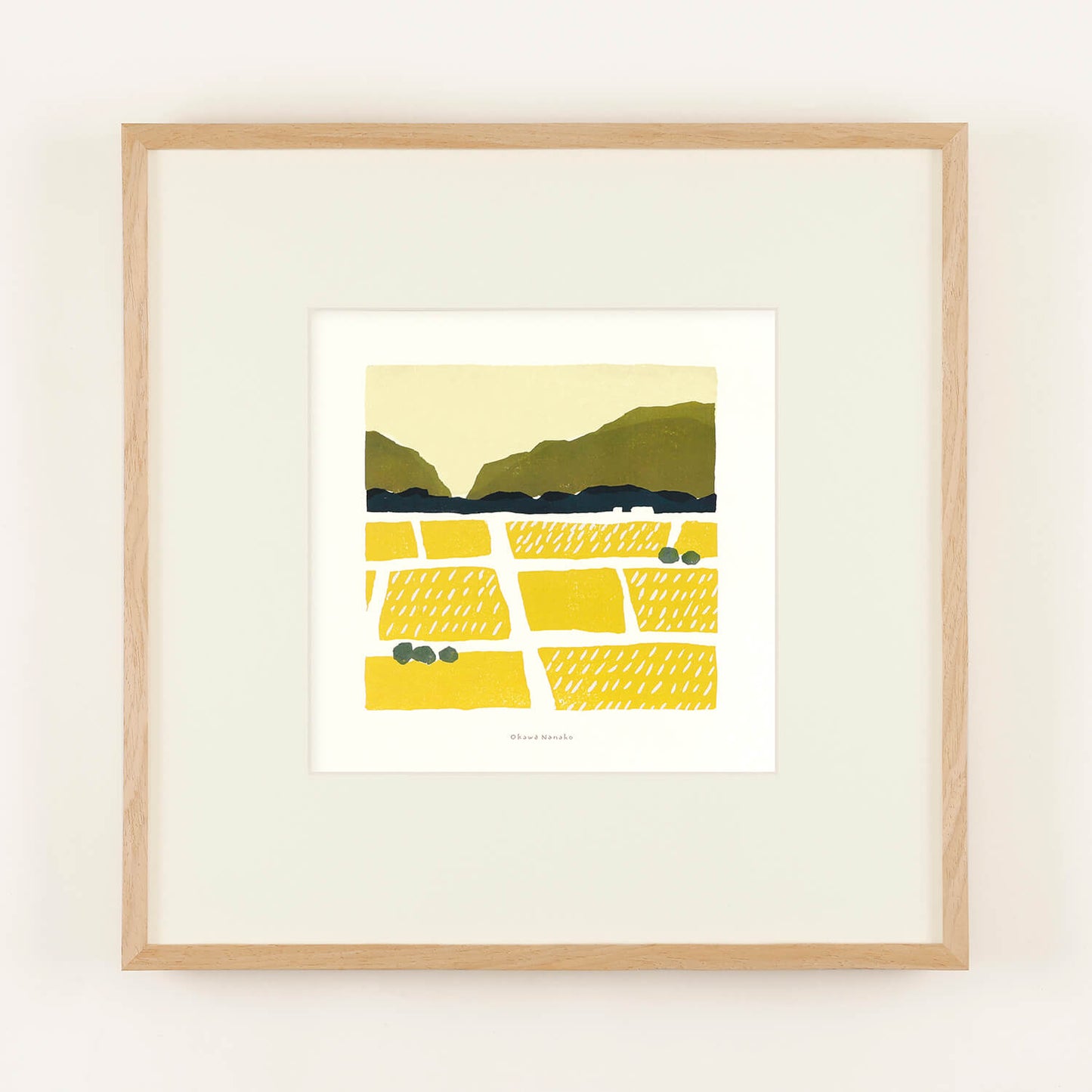 田園　フレーム50＋額装マット付き