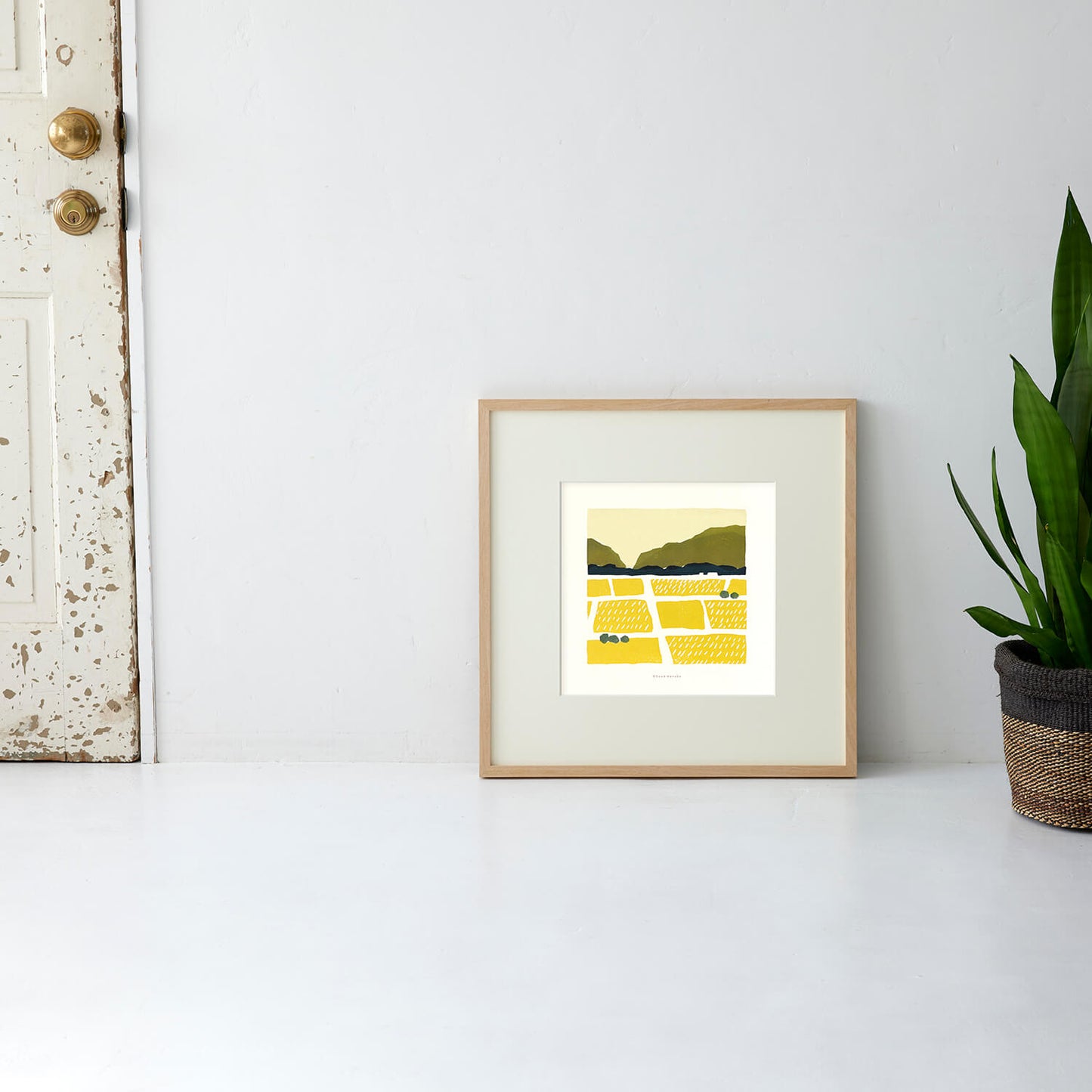 田園　フレーム50＋額装マット付き