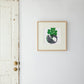 SHIROTSUME RISU (White-tailed Squirrel) - Gray, 50+ frame size, with matting and framing.