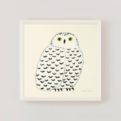 Snowy Owl Ivory Frame Set
